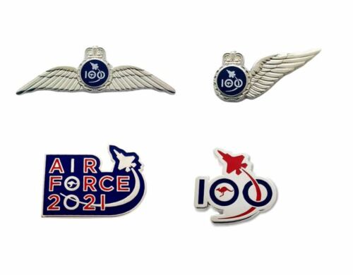Air Force 100 2021 Centenary Set Of 4 Lapel Pin Badge Colection RAAF Royal Australian Air Force