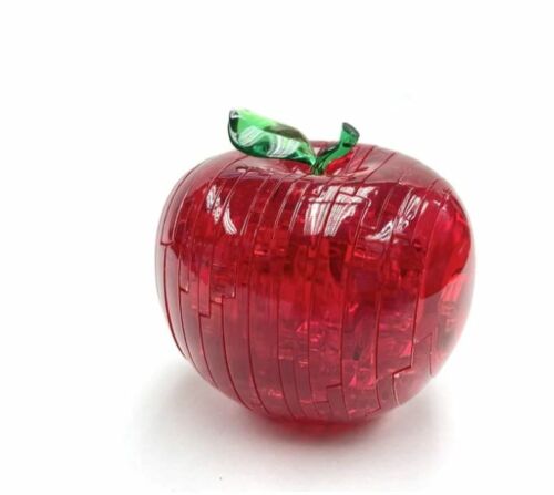 Delicious Red Apple 3D Crystal Jigsaw Puzzle 44 Pieces Fun Activity DIY Gift Idea