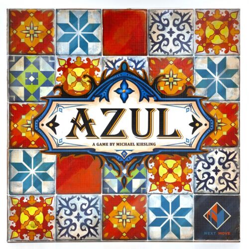 Azul Tile Placing Abstract Strategy Board Game Family Friendly Ages 8+