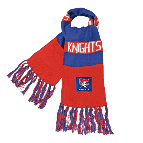 Newcastle Knights NRL Team Cloth Patch Acrylic Bar Scarf