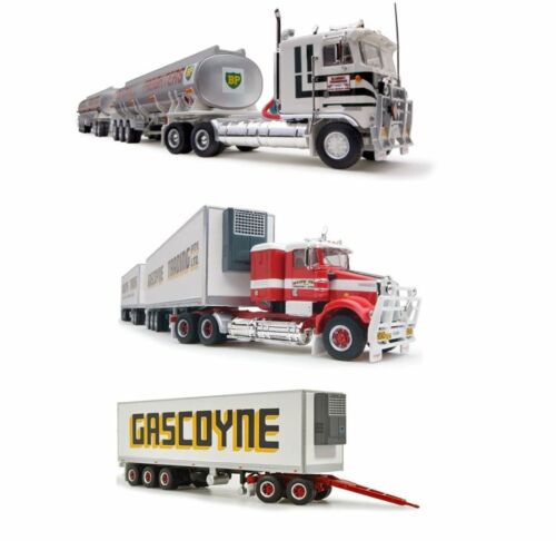 Highway Replicas BP Blackall Tanker & Gascoyne Pty Ltd Freight Road Train Collection 1:64 Scale Die Cast Model Truck Gascoyne With Additional Freight Trailer