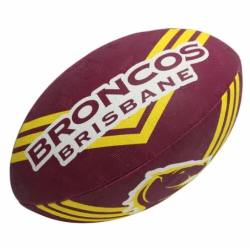 Brisbane Broncos NRL Logo Kids Mini Size 11 inch Football Foot Ball Footy