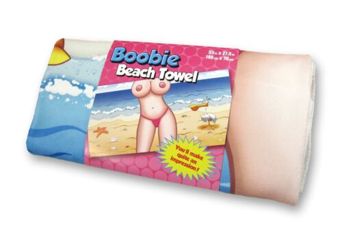Boobie Beach Towel 140cm x 70cm Naughty Gift Novelty Adults Only