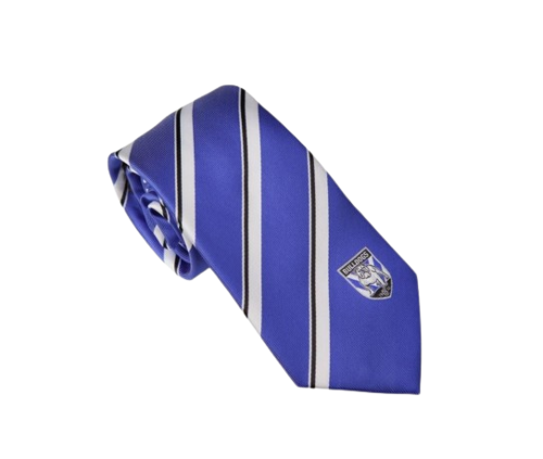 Canterbury Bulldogs NRL Team Logo Colour Stripe Mens Dress Neck Tie 