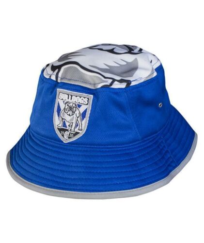 Canterbury Bulldogs NRL 2017 Bucket Hat S/M Team Colours Adult Size With Brim