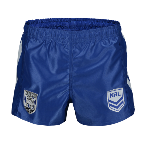 Canterbury Bulldogs NRL Team Tidwell Mens Adult Royal Blue Supporter Shorts