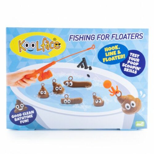 Fishin' For Floaters Bath Fishing Game Poo Face Emoji Funny Joke Novelty Poop Sh*t Crap