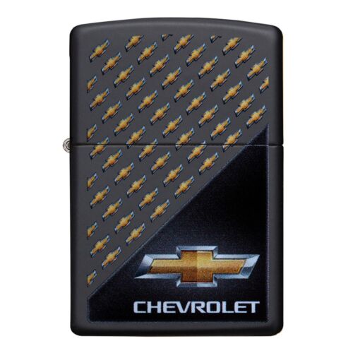 Zippo Chevrolet Matte Black Metal Refillable Cigarette Lighter