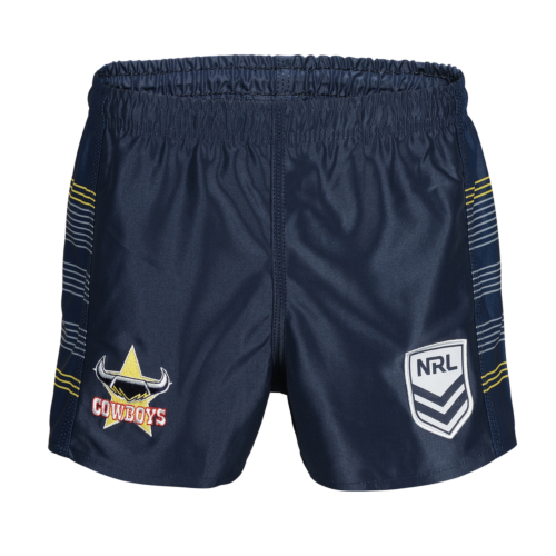 North Queensland Cowboys NRL Team Tidwell Mens Adult Navy Supporter Shorts