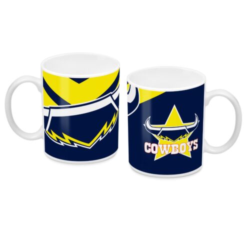 North Queensland Cowboys NRL Large Team Logo Ceramic Coffee Mug