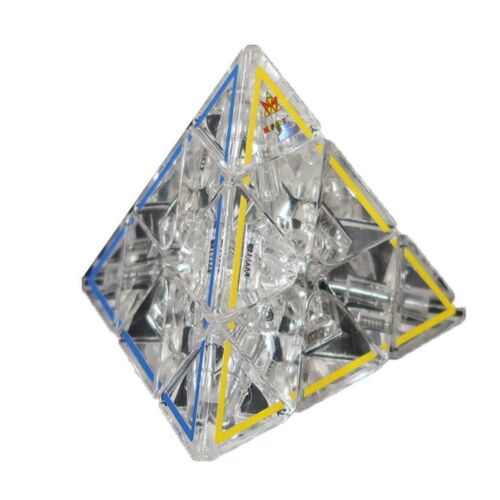 Pyraminx Crystal 50th Anniversary Edition Meffert's Pyramid Puzzle With A Twist Fun Game Gift Idea