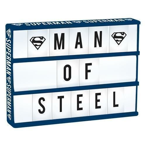 Superman Light Up Box With 85 Letters & Super Man Symbols DC Comics Superhero 