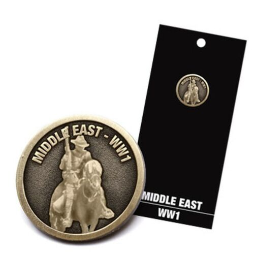 World War 1 WW1 Middle East 20mm 3D Antique Brass Lapel Pin Badge