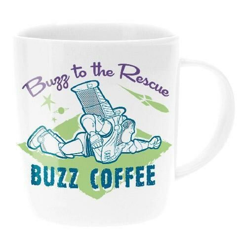 Disney Toy Story Buzz Lightyear Buzz To The Rescue Barrel Mug 400ml Coffee Tea Cup 