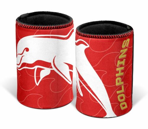 Dolphins NRL Team Logo Can Cooler Stubby Holder Drink