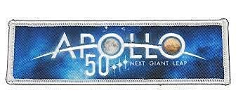 Apollo 50th Anniversary Rectangle Cloth Patch One Giant Leap  