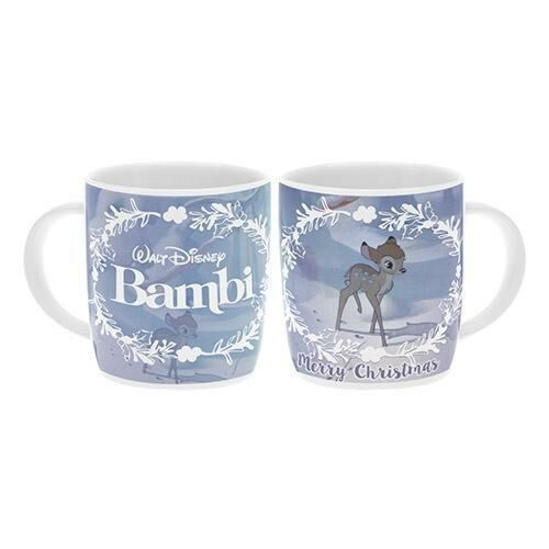 Disney Bambi Blue Christmas Barrel Mug 400ml Coffee Tea Cup 