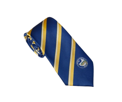 Parramatta Eels NRL Team Logo Colour Stripe Mens Dress Neck Tie 