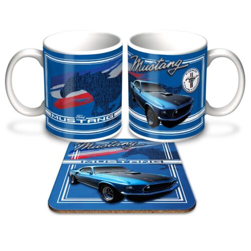 Ford Mustang Coffee Mug & Coaster Gift Pack