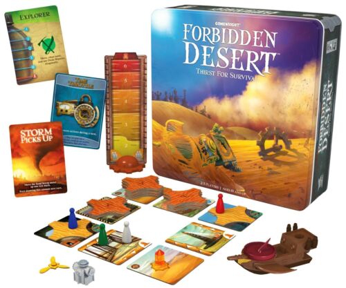 Forbidden Desert Thirst for Survival Family Friendly Card Game In Tin