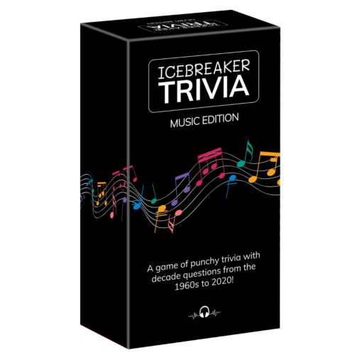 Icebreaker Trivia Music Edition Trivia Card Game Family Friendly Ages 13+
