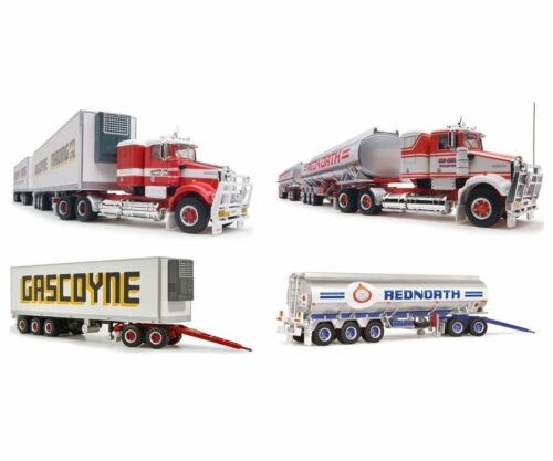 Highway Replicas Gascoyne Pty Ltd Freight & Rednorth Tanker Road Train Collection 1:64 Scale Die Cast Model Truck Each With Additional Trailer