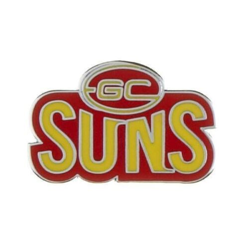 Gold Coast Suns AFL Team Logo Metal Pin Badge