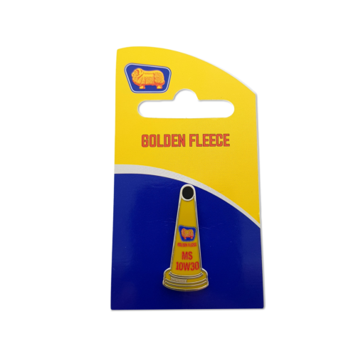 Golden Fleece Australian Petroleum Oil Lid Collectable Pin Badge On Card