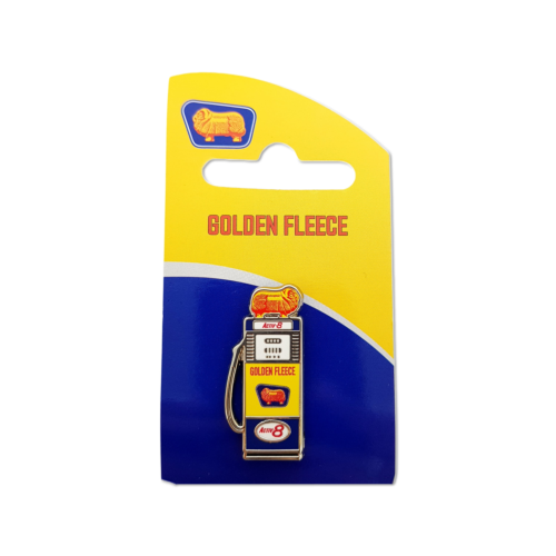 Golden Fleece Australian Petroleum Tall Petrol Bowser Collectable Pin Badge On Card