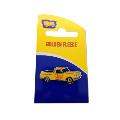 Golden Fleece Australian Petroleum Holden EH Ute Collectable Pin Badge On Card