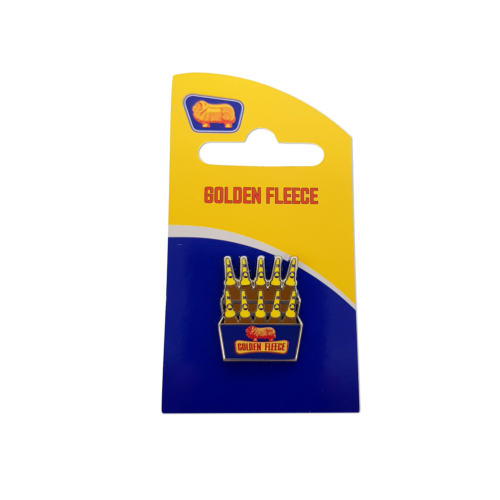 Golden Fleece Australian Petroleum Oil Rack Collectable Pin Badge On Card