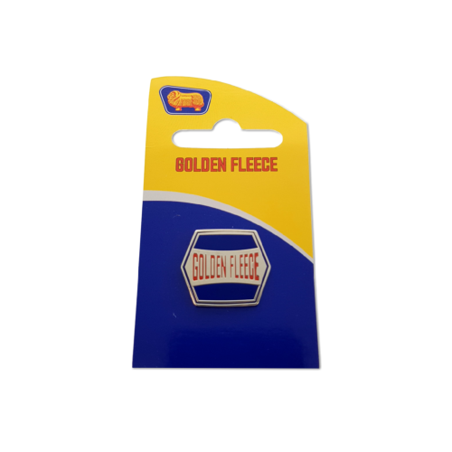 Golden Fleece Australian Petroleum Word Logo Collectable Pin Badge On Card