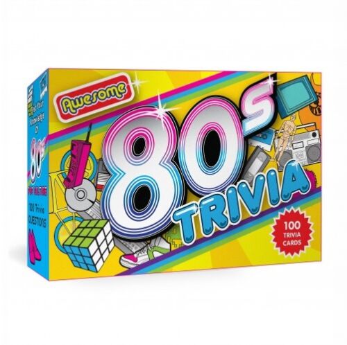 Awesome 80s Trivia Party Card Game 100 Trivia Cards Family Friendly Fun