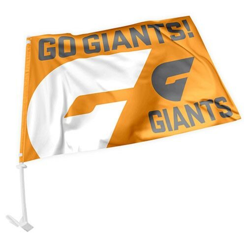 Greater West Sydney GWS Giants AFL Team Logo Car Window Flag