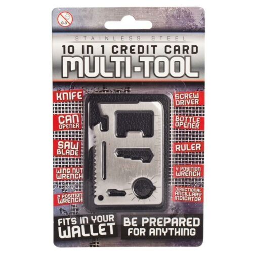 10 In 1 Credit Card Multi-Tool Novelty Handy Tools 