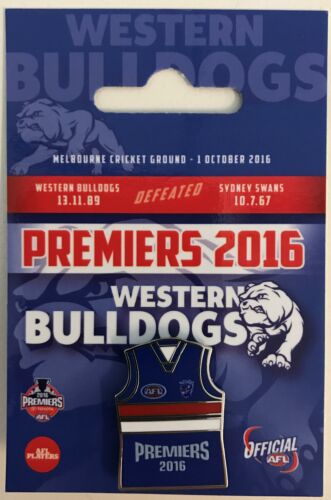 Western Bulldogs 2016 AFL Premiers Team Guernsey Pin