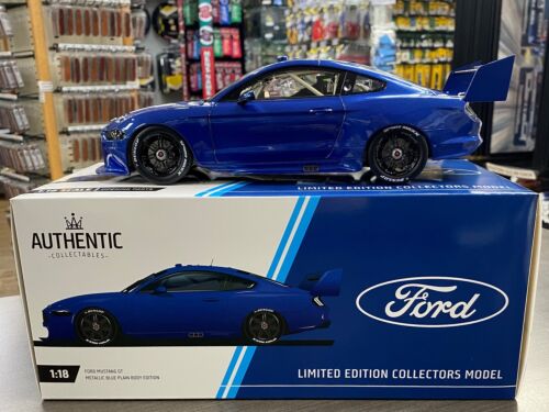 Ford GT Mustang Supercar Metallic Blue Plain Body Edition 1:18 Scale Model Car