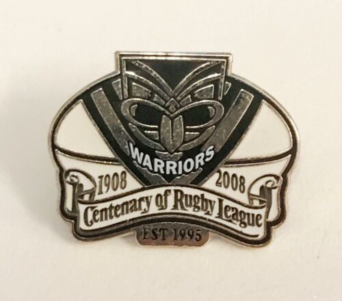 New Zealand Warriors NRL Centenary 1908-2008 Metal Lapel Pin Badge