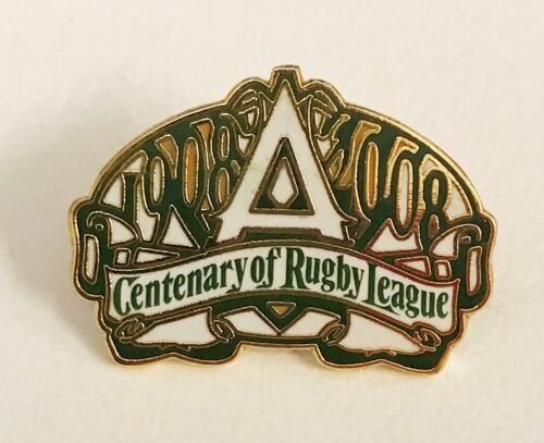 Australian Rugby League NRL Centenary 1908-2008 Metal Lapel Pin Badge