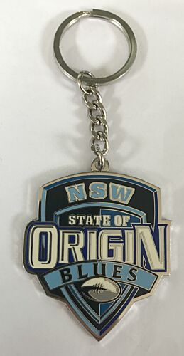 New South Wales Blues State of Origin NRL Metal Team Logo Key Ring Keyring Chain SOO NSW