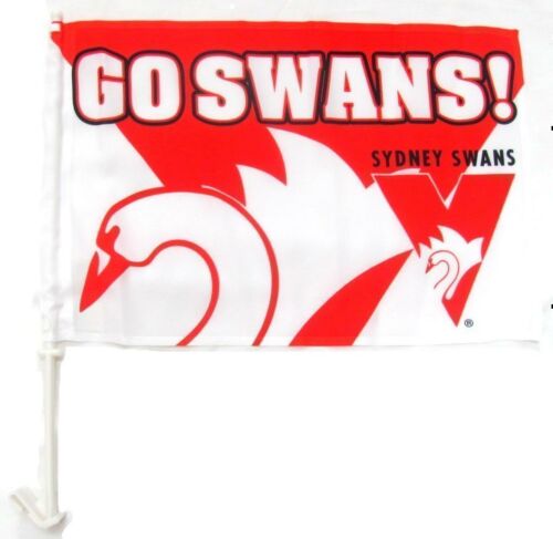 Sydney Swans AFL Team Logo Car Window Flag