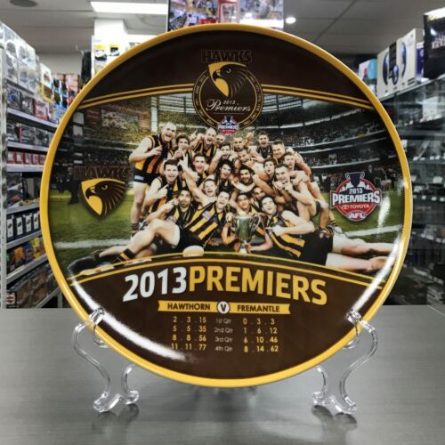 Hawthorn Hawks 2013 AFL Premiers Team Image Collector Plate And Stand
