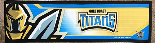 Gold Coast Titans NRL Team Rubber Back Bar Runner Mat