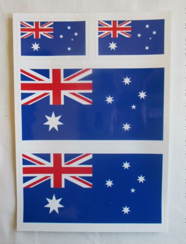 Australian Flag Set Of 4 Stickers