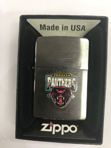 Penrith Panthers NRL Team Old Logo Metal Refillable Cigarette Zippo Lighter