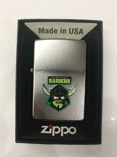 Canberra Raiders NRL Team Logo Metal Refillable Cigarette Zippo Lighter