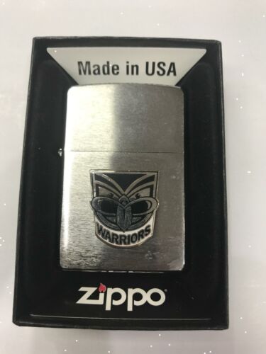 New Zealand Warriors NRL Team Logo Metal Refillable Cigarette Zippo Lighter