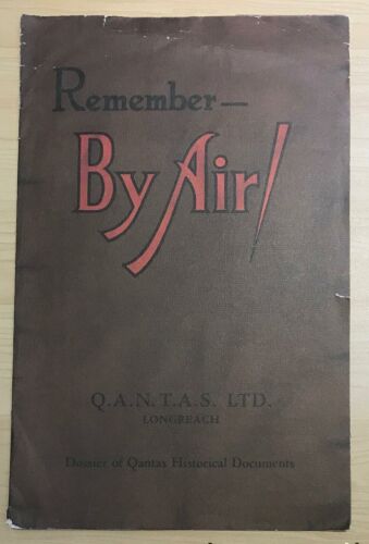 Qantas Original Remember By Air! Dossier of Historical Documents 1970 - 50th Anniversary - The Australian Airline