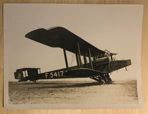 Handley Page Original Photograph Type O/400 Bomber Biplane British Aircraft WWI 1930s