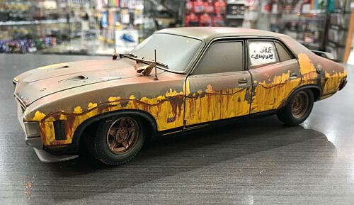 *CUSTOMISED* One Off Custom Model Barn Find - Ford XA Yellow Rusty Rusted Die Cast Model Car 1:18